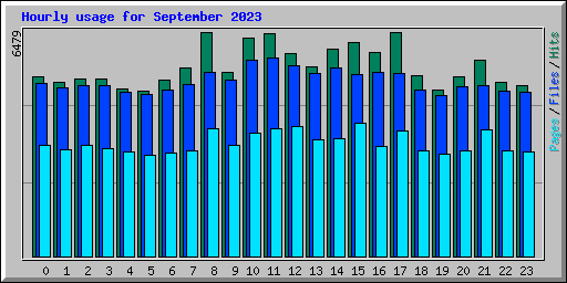 Hourly usage for September 2023